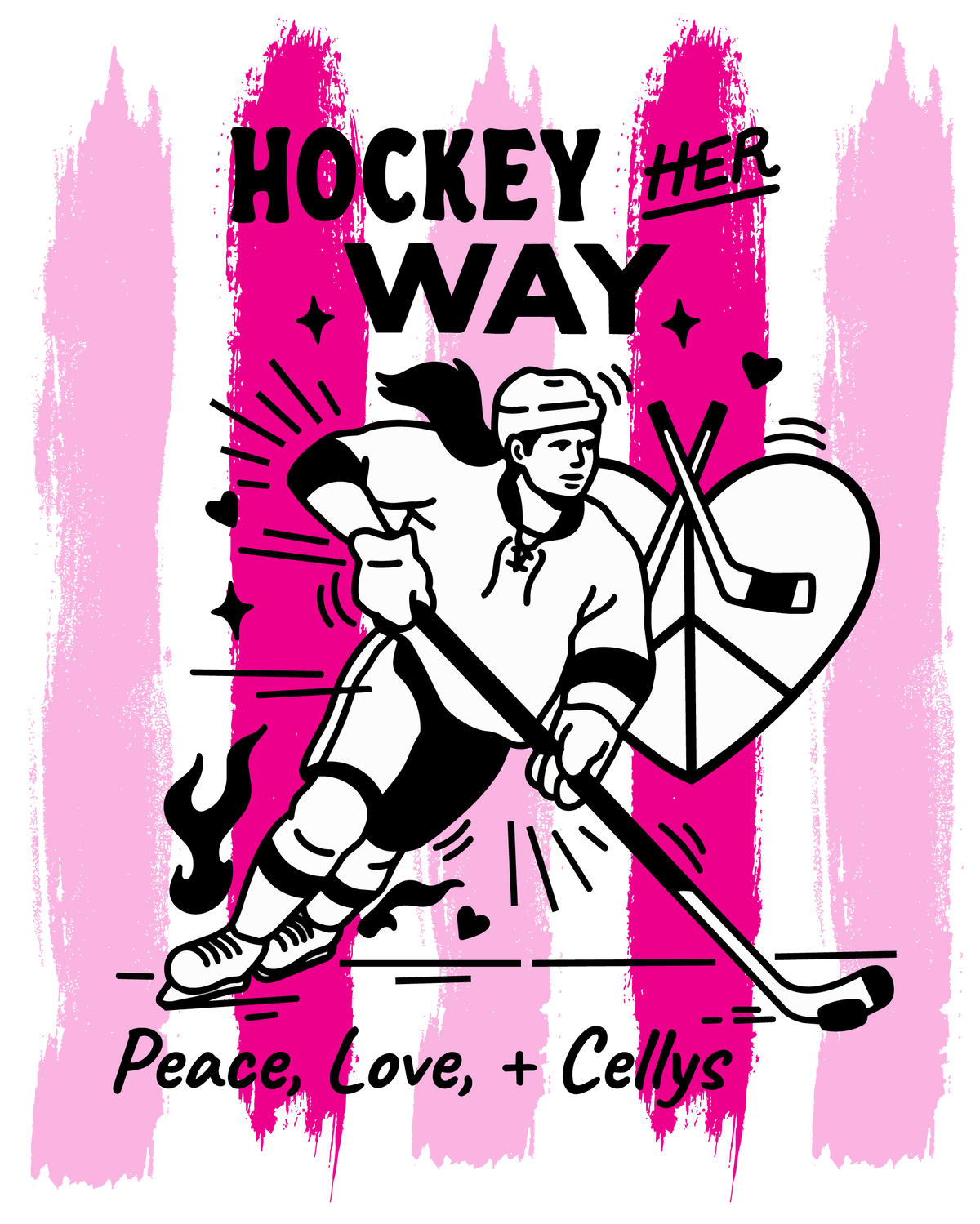 PL+C Hockey Her Way Print