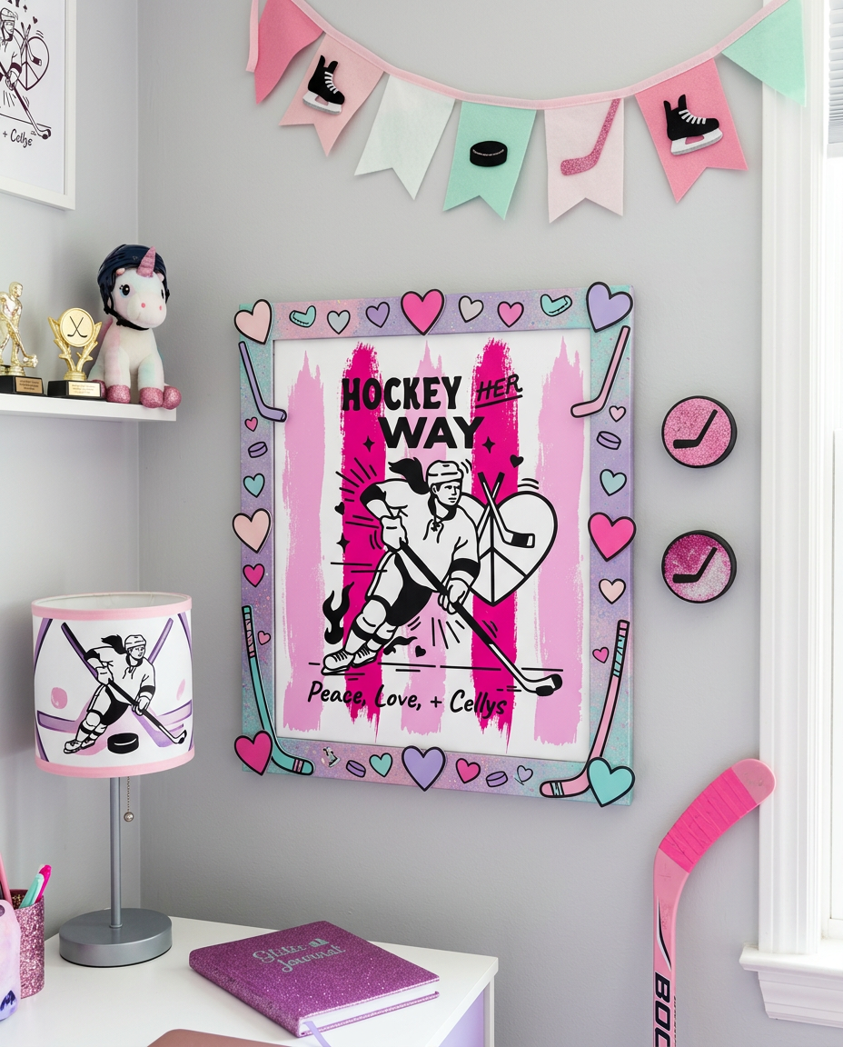 PL+C Hockey Her Way Print